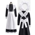 thumbnail image 3 of Ropa de trabajo Vintage para hombres y mujeres, disfraces de Cosplay, atuendo de camarera de fiesta, talla grande, erótico, Kawaii, lindo Bowknot, Lolita, 3 of 6