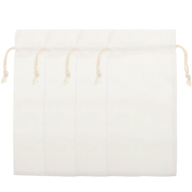 4 bolsas de vino de lino para sublimación, en blanco, con cordón para fiestas.