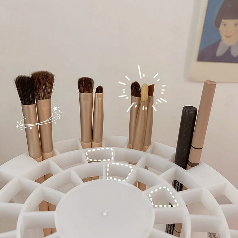 Cosmetic Storage Organizer with Brush Holder – Haixinhome