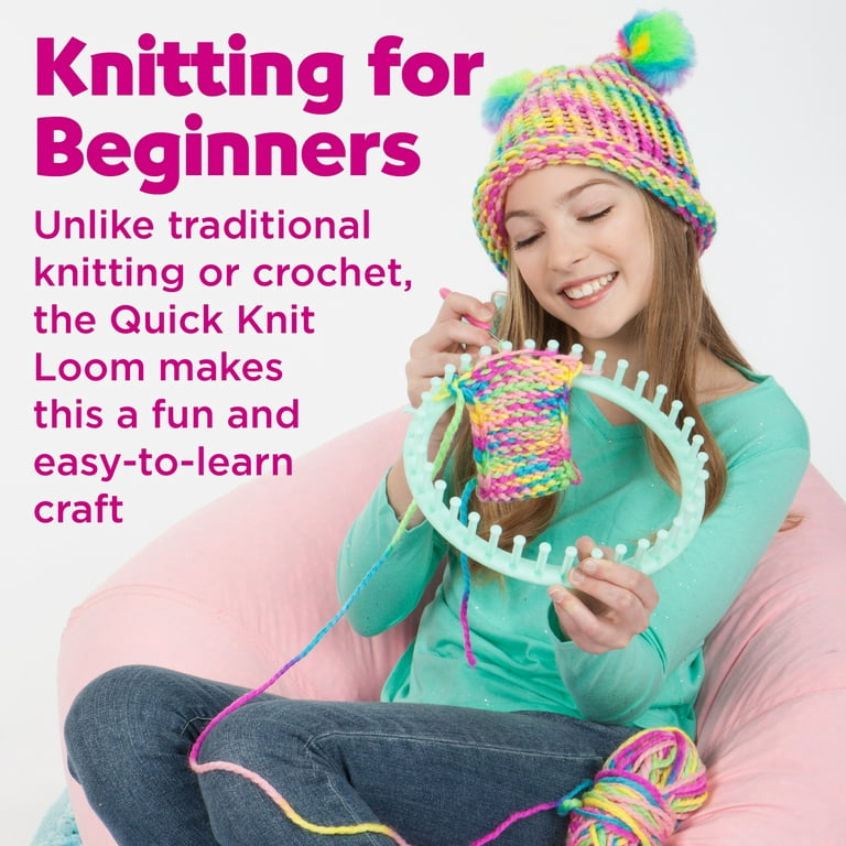 UCDRMA Knitting Loom Set with Yarn, Easy Scarf Loom Knitting Kit for B –  WoodArtSupply