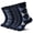Blue, variant on 6 Pairs Merino Wool Socks for Men, Mens Black Winter Thermal Wool Dress Crew Hiking Socks