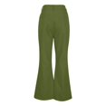 thumbnail image 3 of CONZONE Mens 70s Disco Flared Pants Straight Leg Vintage Pants for Men Trendy Slim Fit Solid Modern Bell Bottom With Pockets, 3 of 4