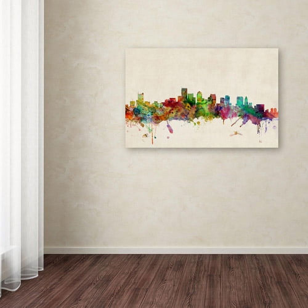 Trademark Fine Art "Boston, Massachusetts" Canvas Art by Michael Tompsett