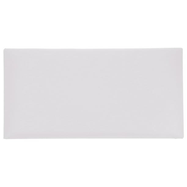 Pegatinas suaves anticolisión para habitación infantil, panel de pared suave, pegatinas de seguridad para guardería, 20 x 40 cm, color blanco