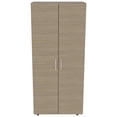 thumbnail image 3 of Closet Armario con 2 Puertas, Tubo para Colgar Ropa y Entrepaños Color Beige | Excelsior, 3 of 4