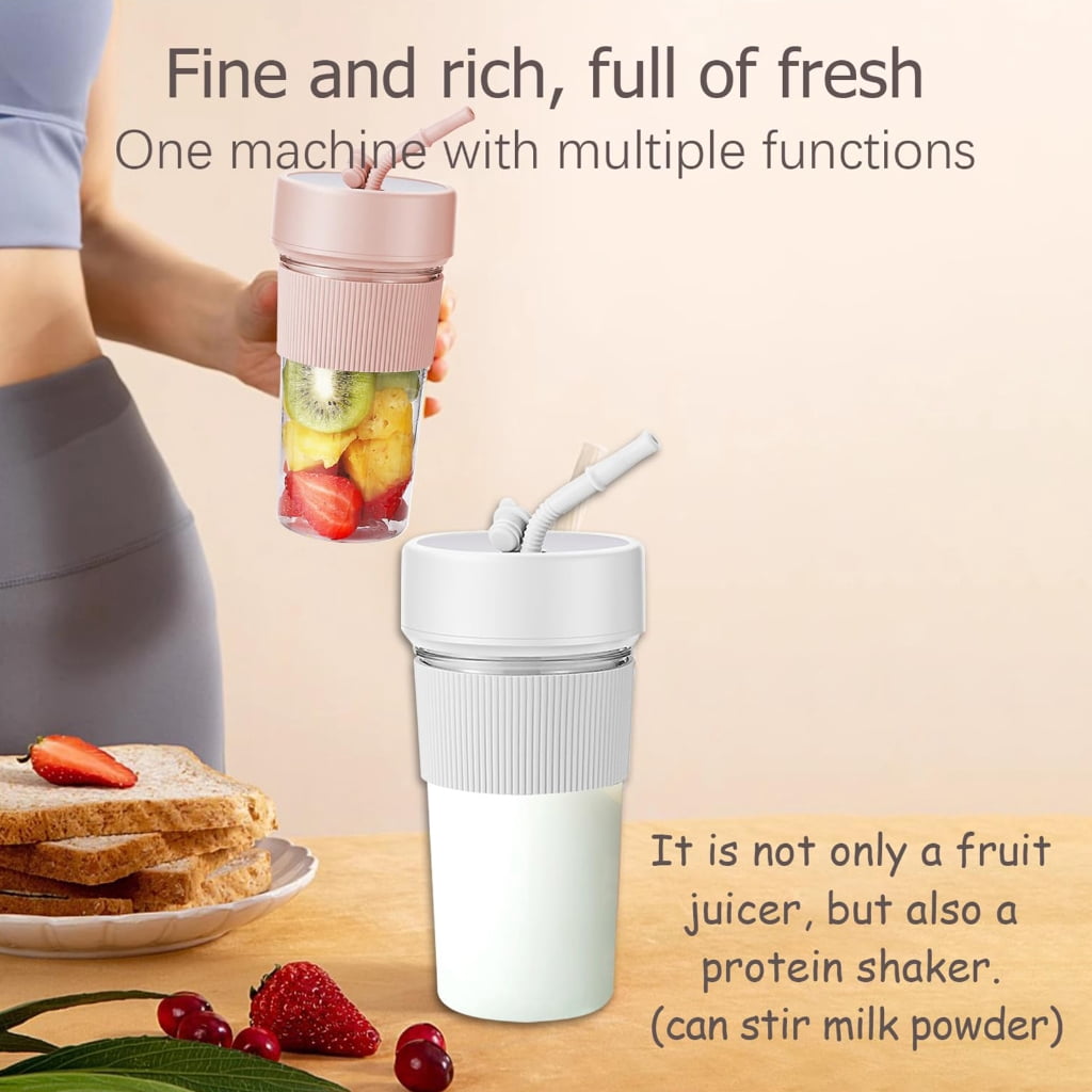 WINDLAND Portable Fruit Juicer Fruit Mixer Electric Shake Cup Cute Blender for Travel