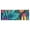 Colorful Tropical Leaf, variant on Colorful Tie Dye Mandala Pattern Kitchen Rug Mat,Kitchen Runner Rugs Non Skid Washable,Decorative Kitchen Floor Mats for Kitchen,Sink,Laundry,17"X47"