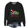 thumbnail image 2 of AUNVITO Boys & Girls Christmas Print Loose Fit Long Sleeve Sweatshirt 1-13Y | Holiday Casual Wear with Comfortable Healthy Fabric Stretchy Crewneck Top, 2 of 3