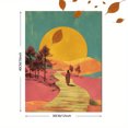 thumbnail image 3 of UXIEQU Walking Figure Path Canvas Wall Art Print 15.75x11.81 Inches, 3 of 8