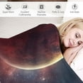 thumbnail image 3 of Fenyluxe Star Planet Sky Soft Cozy Printed Blanket & Throw for All Seasons - Excellent Hand Feel Flannel Material Blanket 60x80in, 3 of 6
