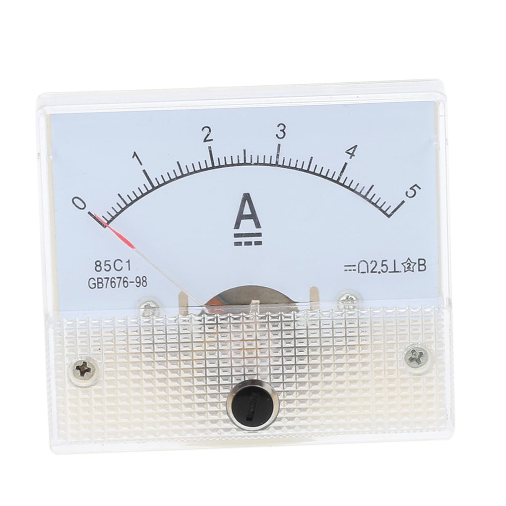 DC 0-5A Analog Amp Meter Ammeter Current Panel Ampere Meter 85C1 Class 2.5 