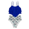 thumbnail image 3 of Girls Bathing Suits Size 13-14 Two Piece Girls Tankini Swimsuits Tiered Ruffle Bathing Suit Teen Girl Swimsuit, 3 of 3