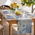 thumbnail image 6 of Placemats Set of 6, Conch Starfish Place Mats Blue Shell Seahorse Tablemats Washable Placemat Table Decoration for Kitchen Table Dinner Party Home Decor Indoor Outdoor 13x19 Inch, 6 of 9
