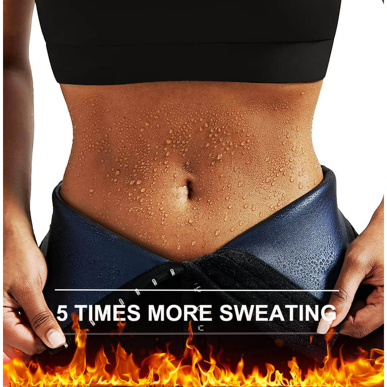 Vaslanda Thermo Sweat Sauna Pants for Women Weight Loss Neoprene Hight  Waisted Leggings Workout Waist Trainer Shaper Thighs 