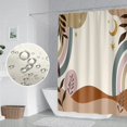 thumbnail image 3 of Vintage Farmhouse Shower Curtain for Bathroom Accessories 36x72 Inch Mid Century Abstract Boho Mountains Modern Aesthetic Shower Curtains Waterproof Polyester Fabric with 6 Hooks, 3 of 6
