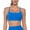 Bright Blue, variant on Women's Sports Bra Buttery Soft Y Back Padded Low Impact Spaghetti Thin Strap Workout Yoga Top