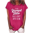 thumbnail image 1 of Camiseta de manga corta suelta con cuello redondo y estampado informal a la moda para mujer Pompotops  hfajkhk126312, 1 of 6