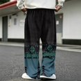 thumbnail image 6 of GrmtClth Pants for Men Bohemian Aztec Graphic Vintage Abstract Pattern High Waist Relaxed Fit Streetwear Lounge Slacks XL, 6 of 6
