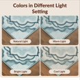 thumbnail image 7 of Design&I 2'x3' Ultra Soft Door Mat, Themed Abstract Beachy Nautical Wave Center Theme Aesthetic Ocean Flowing None Fluffy Washable Easy Care Indoor rug for Bedside Entryway, 7 of 7
