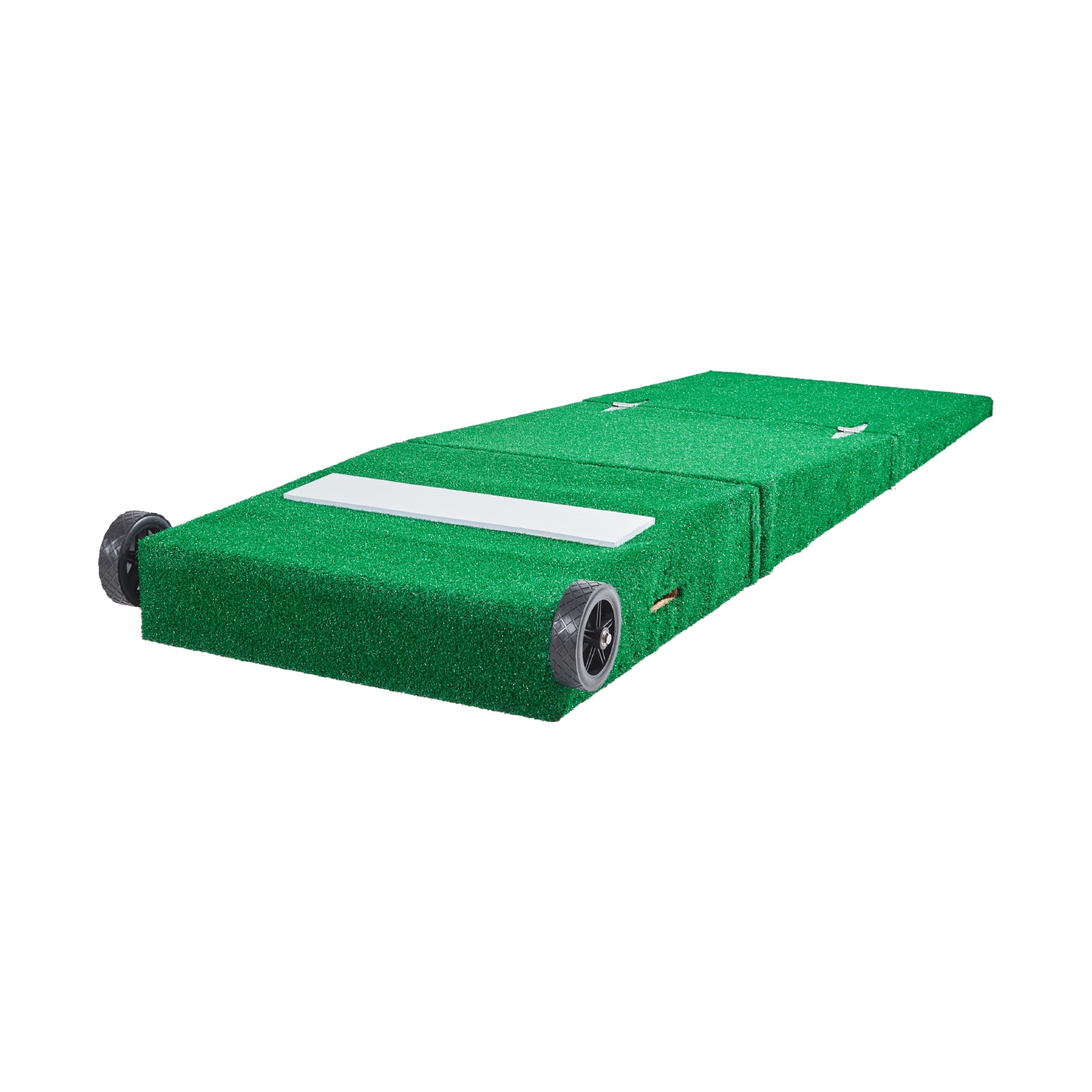 KFFKFF Portable Pitching Hill, Baseball Training Gear, 90 in Indoor/Outdoor Practice Equipment, Softball Assistance Tools with Durable Turf, Pitching Plate, Transport Handles