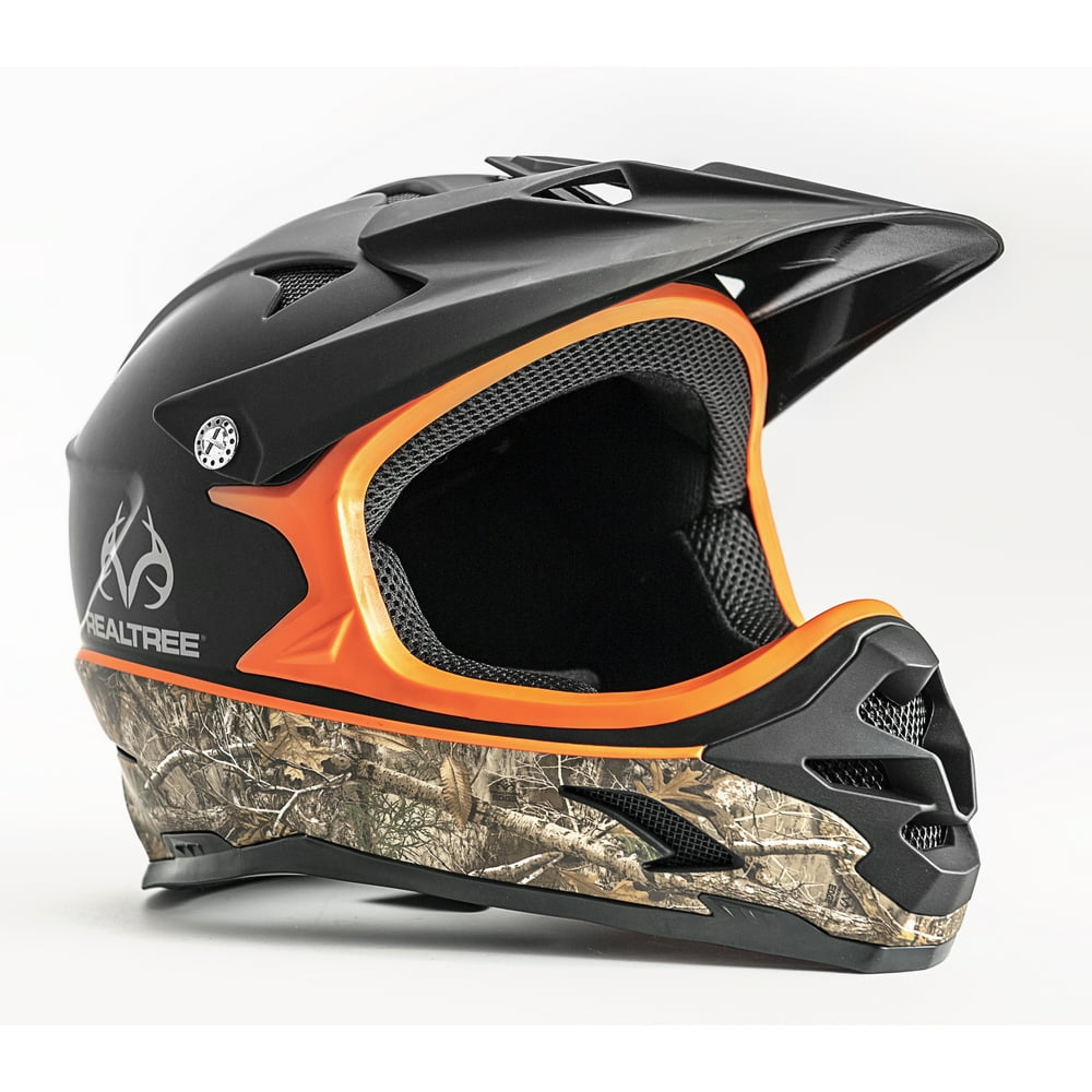 Realtree Full Face Youth Helmet, Black & Camouflage, Ages 8 & Up