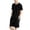 Mens Two Piece Sets - Black, variant on Maqroz Mens Sweatsuits 2 Piece Set Short Sleeve T-Shirt and Shorts Set Crew Neck Top with Elastic Waist Bottoms Casual Loungewear Soft Everyday Wear Lightweight Comfortable Home Outfit