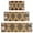 Brown Geometric Triangle-1, variant on Brown Geometric Triangle Diamond Pattern Kitchen Rugs Sets Of 3,Kitchen Runner Rugs Non Skid Washable,Decorative Kitchen Floor Mats for Kitchen,Sink,Laundry,17"x30" 17"x47" 17"x59"
