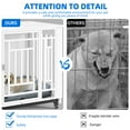 thumbnail image 6 of Uforic 38" Dog Crate Furniture with 4 Wheels, Indoor Furniture Style Wooden Large Dog Kennel, White, 6 of 6