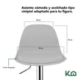 thumbnail image 3 of Banco Silla De Comedor Giratorio Respaldo Set 2pzs Cafeteria blanco 1, 3 of 7