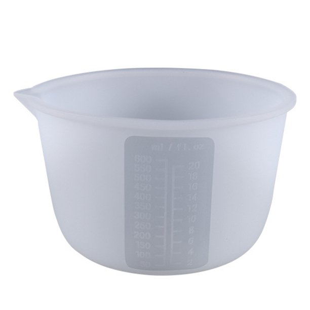 Naturegr 600ml Measuring Cup Good Grip Transparent Epoxy Resin Silicone