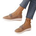 thumbnail image 5 of YOUYEDIAN Loafers for Women Versatile Wedge Heel Non Slip Fashion Sport Breathable Mesh Flats Casual Comfy Round Toe Walking Shoes, 5 of 5