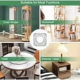 thumbnail image 4 of Plato giratorio de 360 grados, 6 piezas, plato giratorio de metal Lazy Susan, plato giratorio para TV Lazy Susan, plato giratorio de 4 cuadrados con rodamiento de bolas para muebles de oficina, 4 of 5
