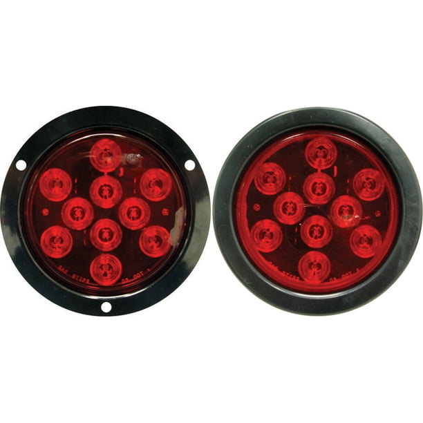 LED Round Tail Light, Grommet