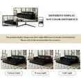 thumbnail image 5 of LLappuil King Size Pull Out Sofa Bed, Oversized Loveseat Sofa Convertible Sleeper Sofa Bed, Faux Leather Sofa Couch for Living Room Apartment Black, 5 of 9