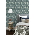 thumbnail image 5 of NextWall Teal & Sandstone Pimpernel Floral Peel and Stick Wallpaper, 5 of 6