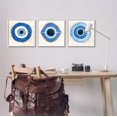 thumbnail image 2 of Stupell Industries Spiritual Evil Eye Mati Symbol Graphic Art White Framed Art Print Wall Art, Set of 3, Design by Ziwei Li, 2 of 8