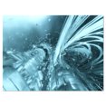 thumbnail image 2 of Fractal 3D Bleu Clair Collision - Impression sur Toile Abstraite, 2 of 3