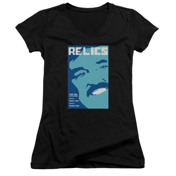 Star Trek Tng Season 6 Episode 4 Junior Women's V-Neck T-Shirt Black