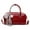 Red, variant on Shoulder Bag for Womens Crossbody Bags with Removable Straps Pu Leather Clutches Handbags Purses with Zipper Closure