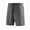 Gray, variant on 2026 Men's Breathable Mesh Athletic Shorts, Polyester Quick Dry Gym Running Shorts With Geometric Logo, Elastic Waist Drawstring Zipper Pocket Loose Summer Sport Shorts S-3XL