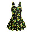 thumbnail image 4 of Tutolipy Jamaican Flag Print Casual Bathing Suit, Cross Shoulder Strap Design Breathable Sleeveless Bathing Suit for Beach Summer Size 10-11 Years, 4 of 8