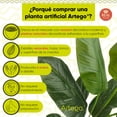 thumbnail image 4 of Planta artificial decorativa moderna con maceta Ave de paraíso sin flor grande de 150cm de alto Artego para hogar sala comercio oficina, 4 of 8