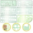 thumbnail image 6 of 3 Sets Circle Template Drawing Geometric Stencil Architecture, 6 of 8