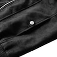 thumbnail image 6 of IhhxPro Big & Tall Men's Vintage-Inspired Leather Look Bomber Jacket with Pockets Fit Zip-Up Retro Classic Motorcycle Outerwear Casual Slim M-4XL, 6 of 9