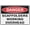 Warning Sign 2, variant on Danger - Workers Below Sign 8"x12" Aluminum Metal Warning Signage With Symbol For Indoor Outdoor Use