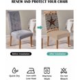 thumbnail image 4 of Dining Room Chair Covers Set of 4, Rustic Western Star Black Plaid Stretch Kitchen Chair Cover, Bless Our Home Quote Removable Washable Chair Slipcovers for Hotel,Home,Party,Banquet, 4 of 6