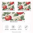 thumbnail image 2 of Yayeee Pillowcase Standard Size Set of 2 Satin Wrinkle Resistant Pillow Case, Apples Flower Pattern, 2 of 7