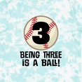 thumbnail image 4 of Inktastic 3rd Birthday Baseball 3 Year Old Boy Boys or Girls Toddler T-Shirt, 4 of 5