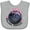 AC-Heather Grey, variant on Inktastic Bowling Princess Tiara Girls Baby Bib