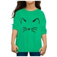 thumbnail image 4 of XUELUO Toddler Boys Shirts & Tops Girls Autumn Long Sleeve Cartoon Cat Prints Shirt Holiday Wear, 4 of 4